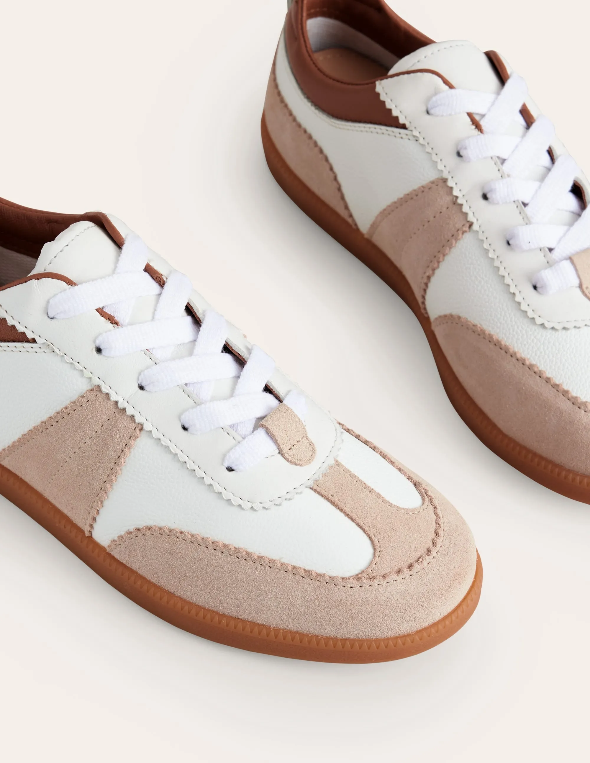 Erin Retro Tennis Trainers-White Mix