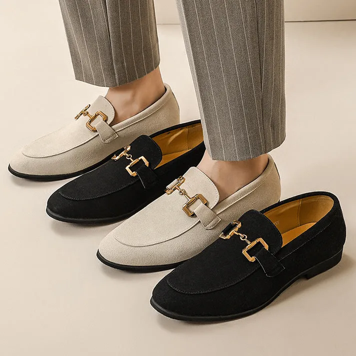 Fashion Personality Suede Leather Shoes Men