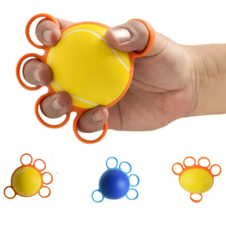 Five-Finger Grip Ball Finger Strength Rehabilitation Training Equipment, Specification: 30 Pound Oval (Silicone Sleeve)