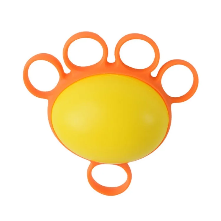 Five-Finger Grip Ball Finger Strength Rehabilitation Training Equipment, Specification: 30 Pound Oval (Silicone Sleeve)