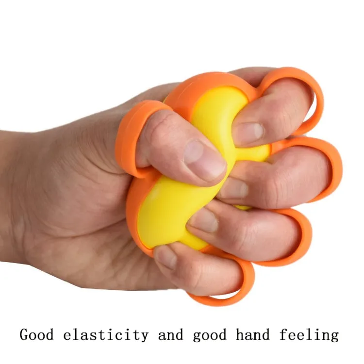 Five-Finger Grip Ball Finger Strength Rehabilitation Training Equipment, Specification: 30 Pound Oval (Silicone Sleeve)