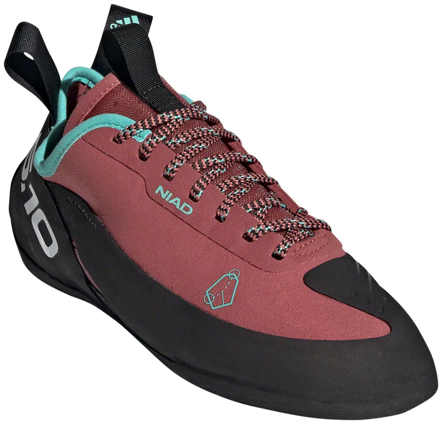 Five Ten Niad Lace Climbing Shoe - Women's, Core Black/Crew Red/Acid Mint