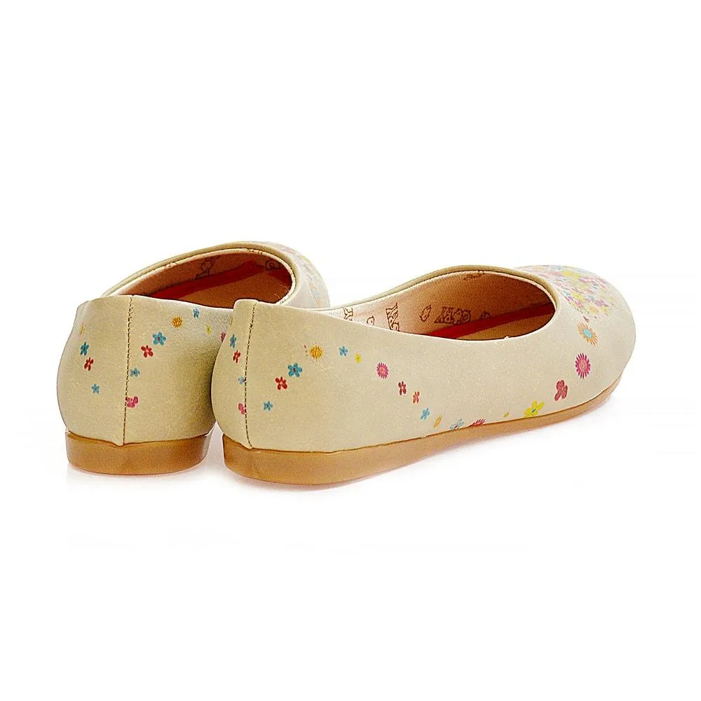 Flowers Heart Ballerinas Shoes 2032