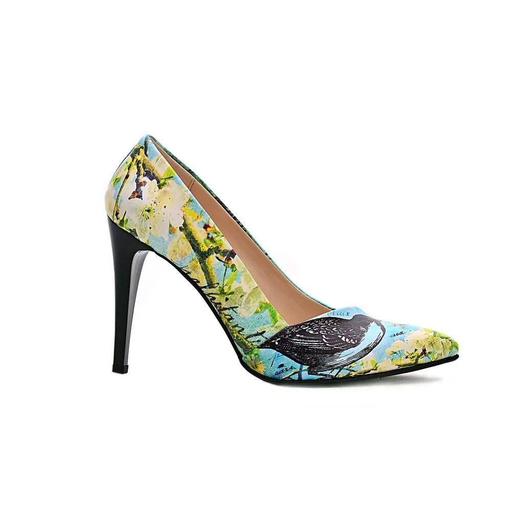 Flowers Heel Shoes NBS202