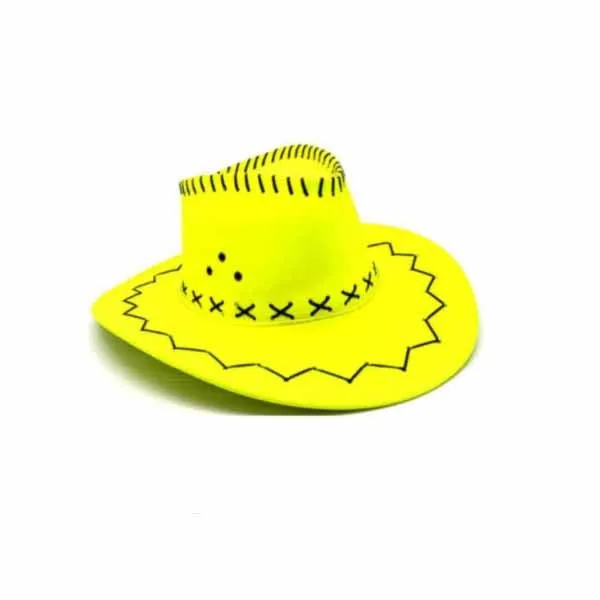 Fluro Yellow Cowboy/Cowgirl Hat