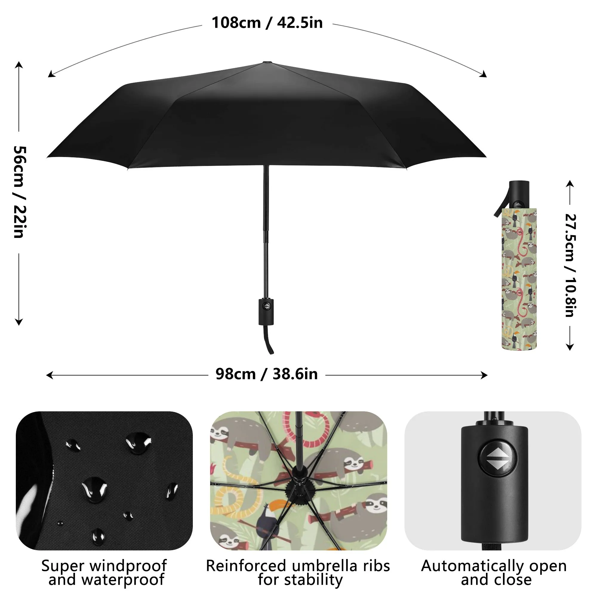 Fully Auto Open & Close Umbrella