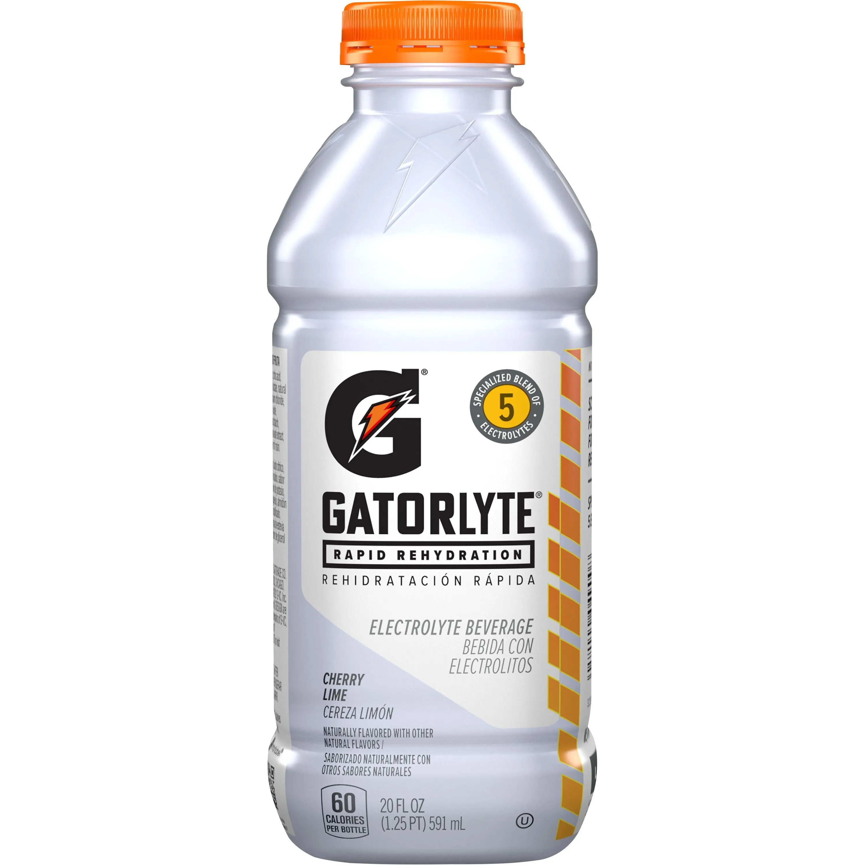 Gatorlyte Rapid Rehydration Electrolyte Beverage, Cherry Lime, 20 oz Bottle