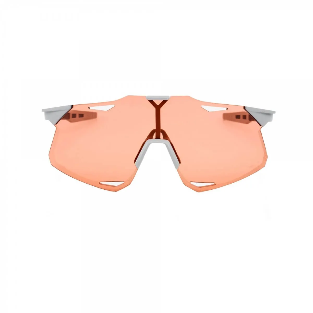 Glasses 100% Hypercraft Matte Stone gray - HiPER Coral lenses