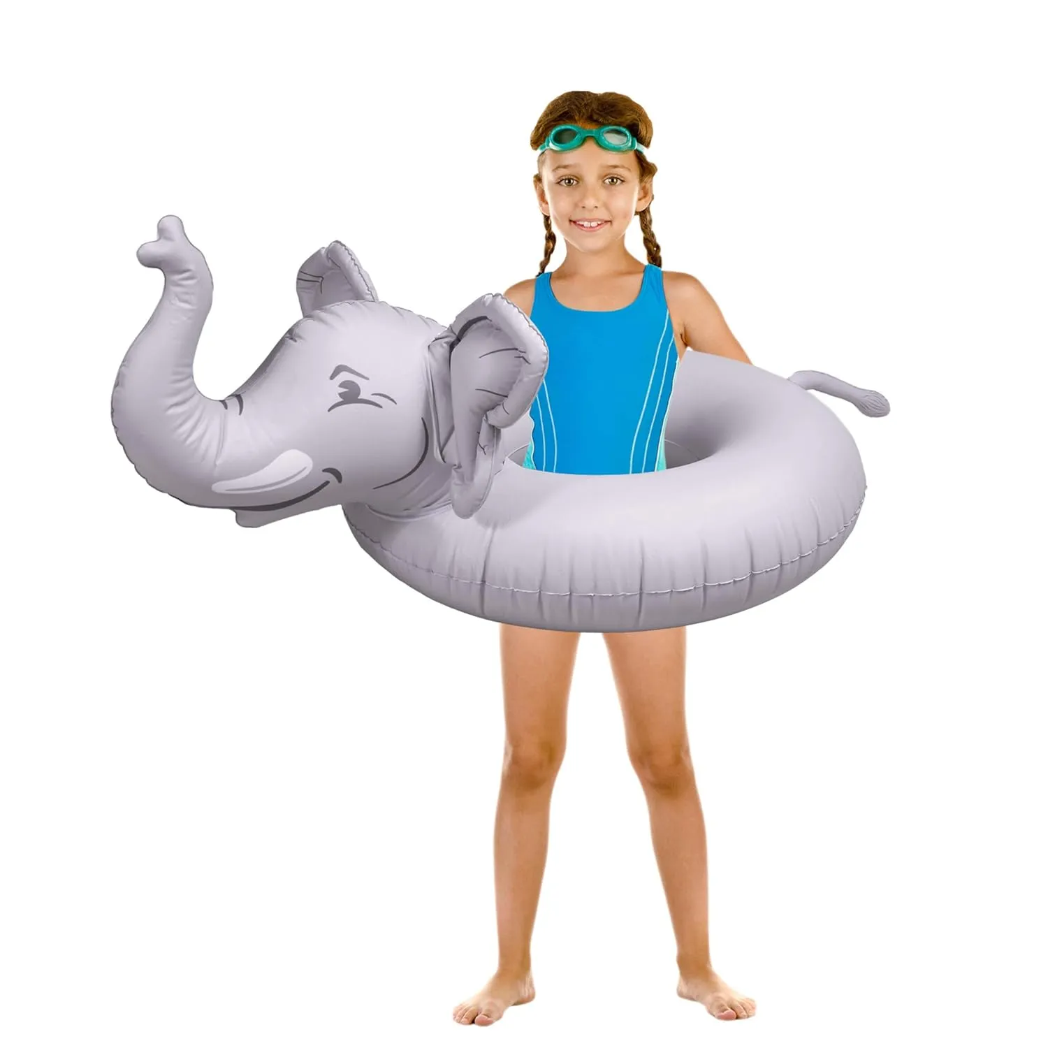 GoFloats 'Trunks The Elephant' Jr Pool Float Party Tube, Floating for Kids