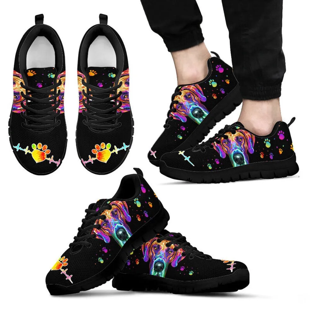 Great Dane Sneaker, Great Dane Dog Art Colorful Sneaker Shoes, Great Dane Shoes