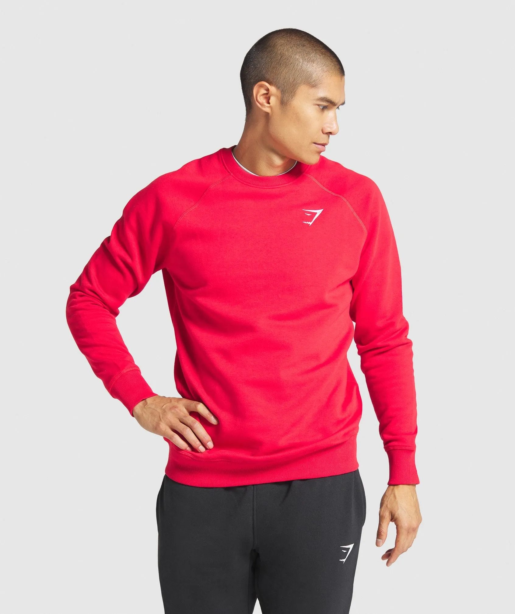 Gymshark Crest Sweatshirt - Red