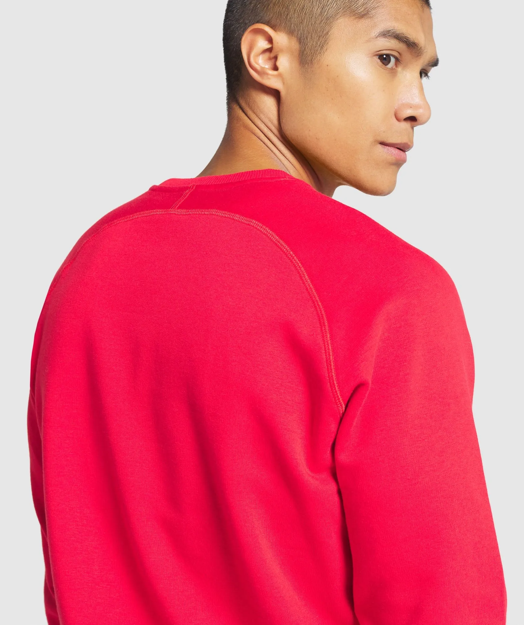 Gymshark Crest Sweatshirt - Red