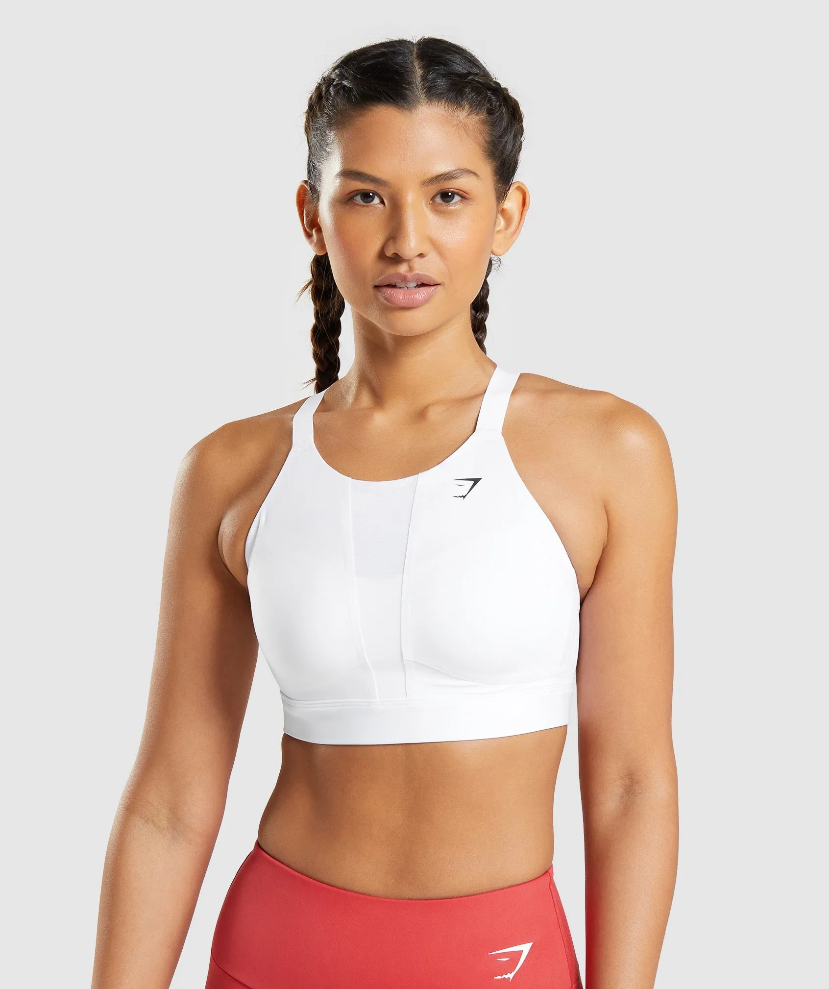 Gymshark Mesh Neckline 2.0 Sports Bra - White