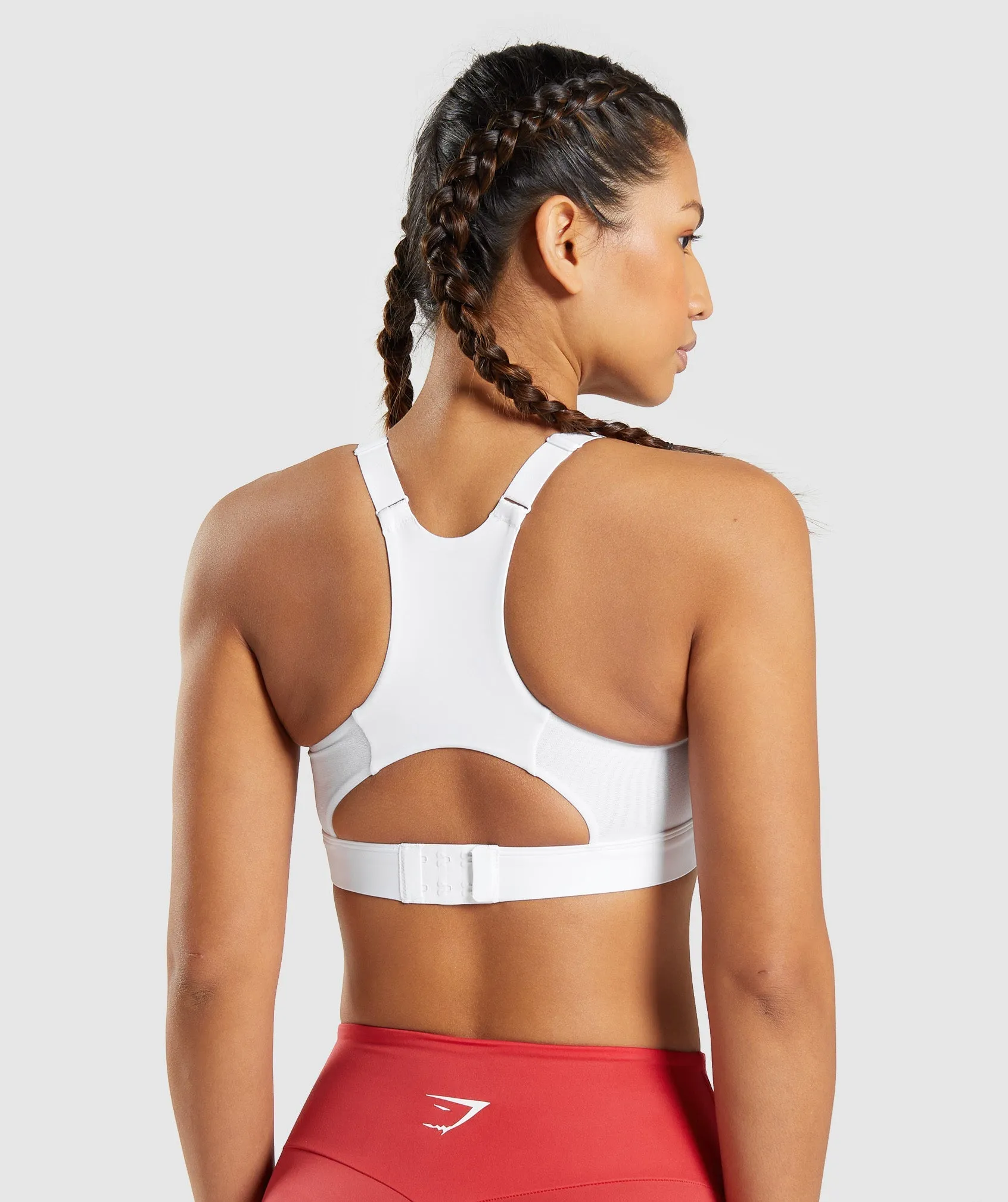 Gymshark Mesh Neckline 2.0 Sports Bra - White