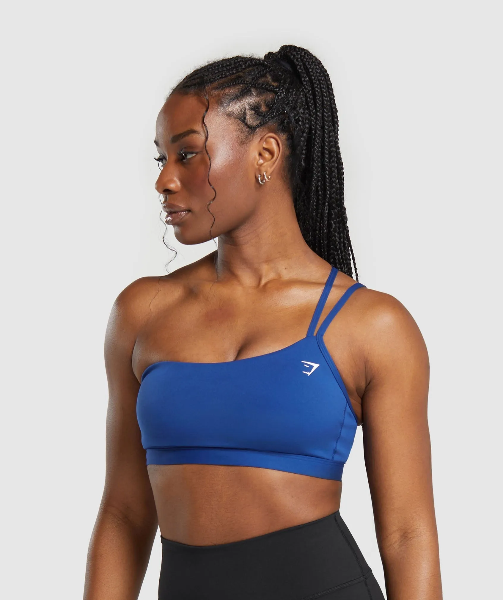 Gymshark One Shoulder Sports Bra - Wave Blue