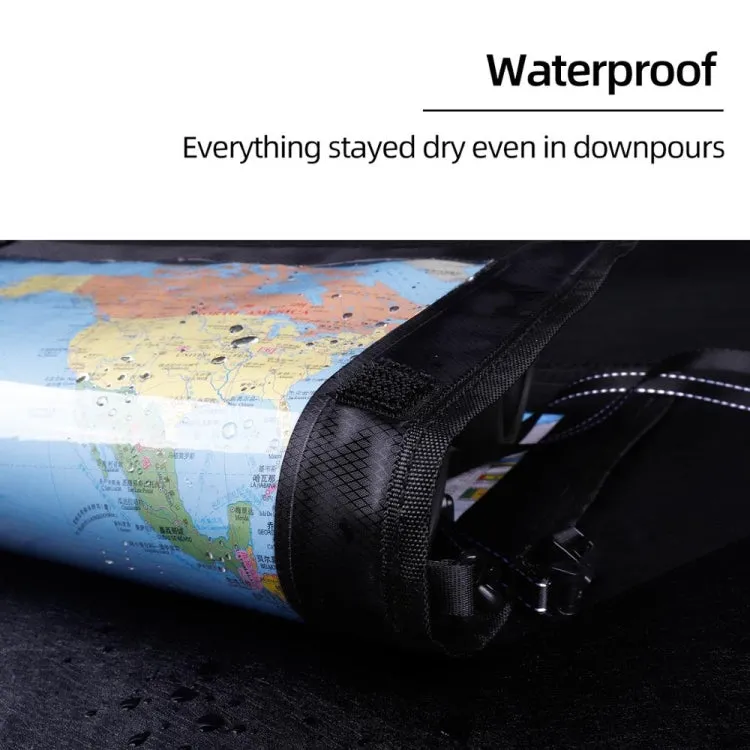 H139 Outdoor Climbing Transparent Camping Waterproof Map Bag(Black)