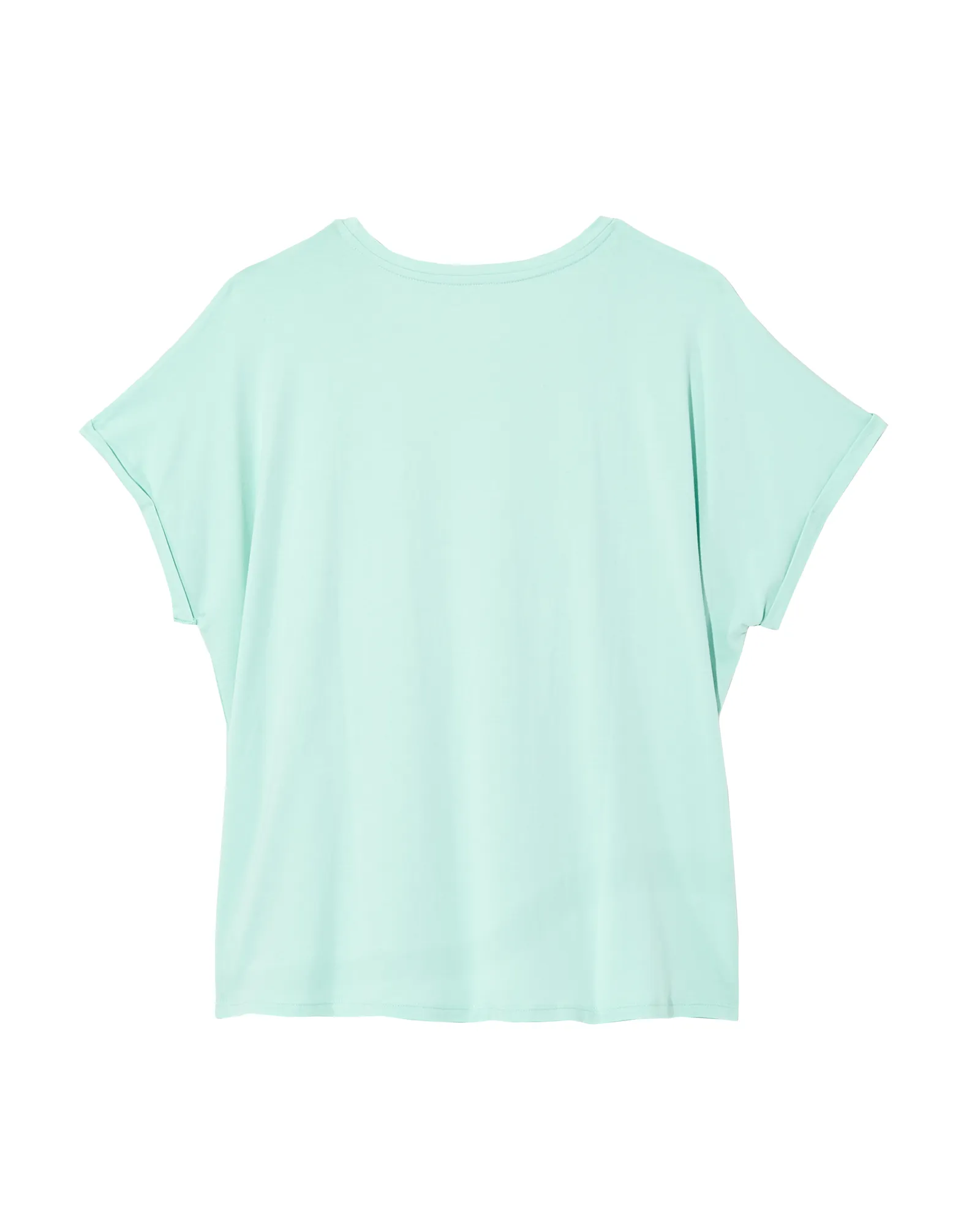 Hazel Tee with Mesh V-Neck | Light Blue