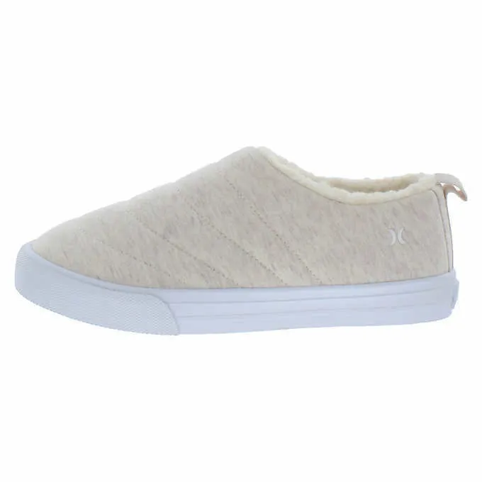 Hurley Women's Natural Beige Arlo Puff Clog Slip-On Shoes