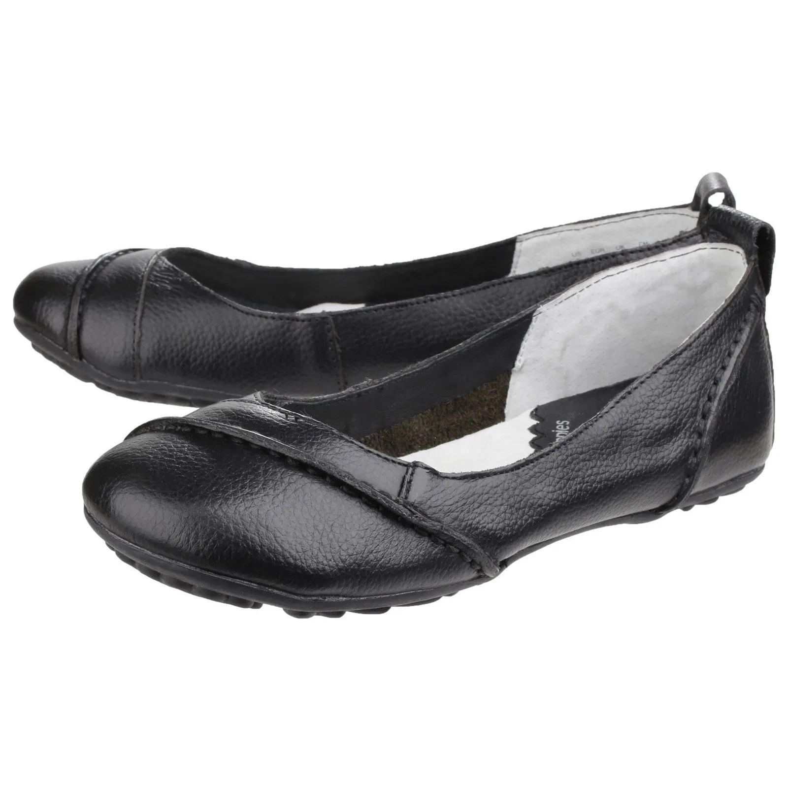 Hush Puppies Janessa Womens Black Slip On Shoe