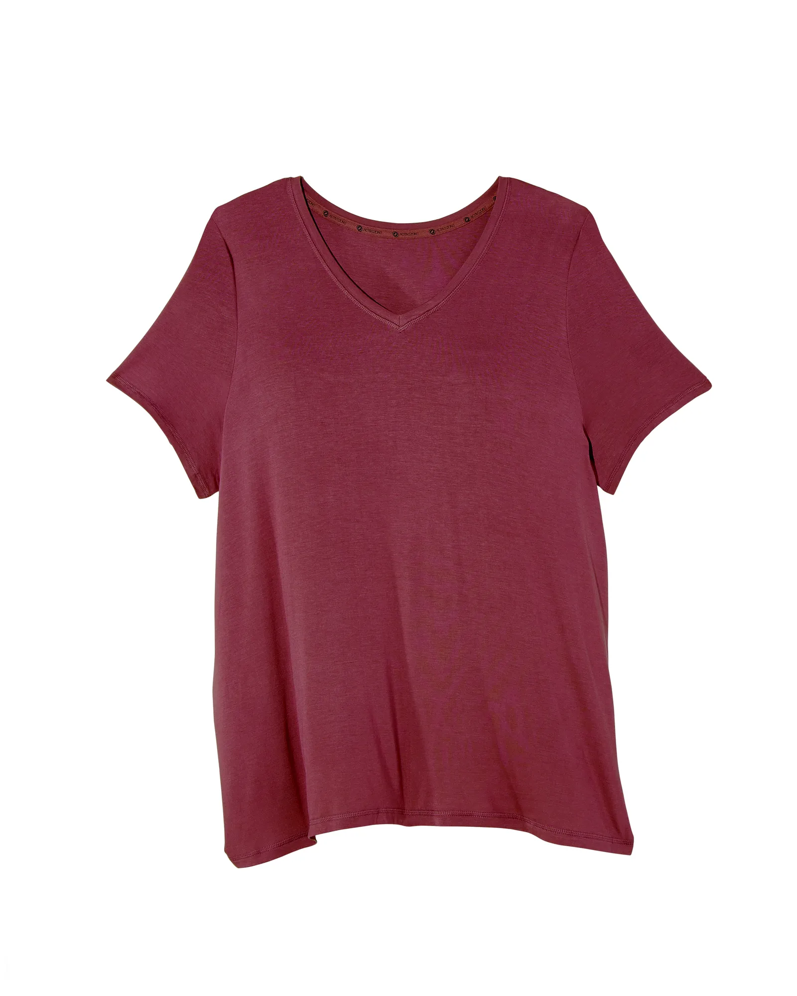 Hydrangea Casual Tee | Burgundy