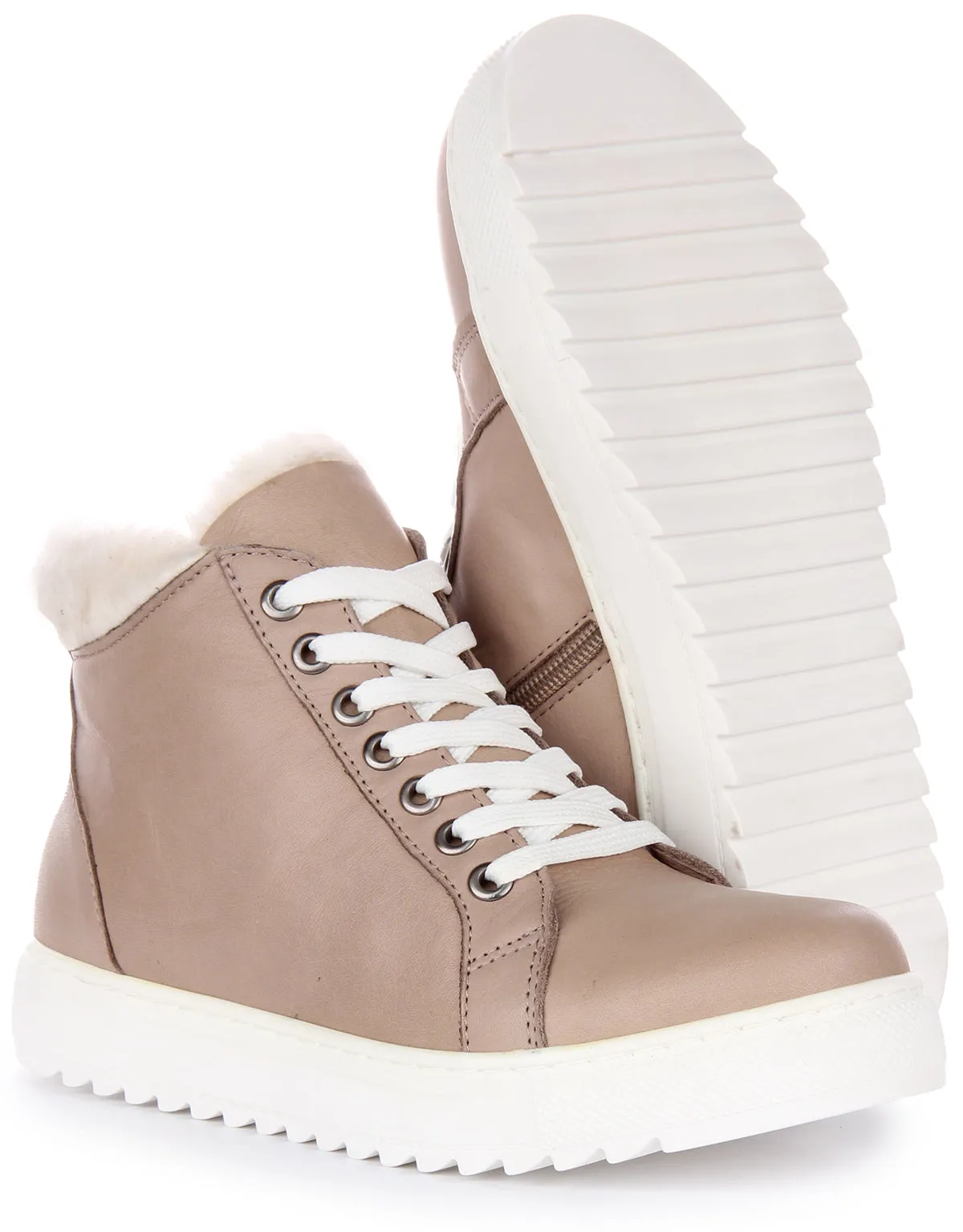 Justinreess England Leona In Taupe For Women