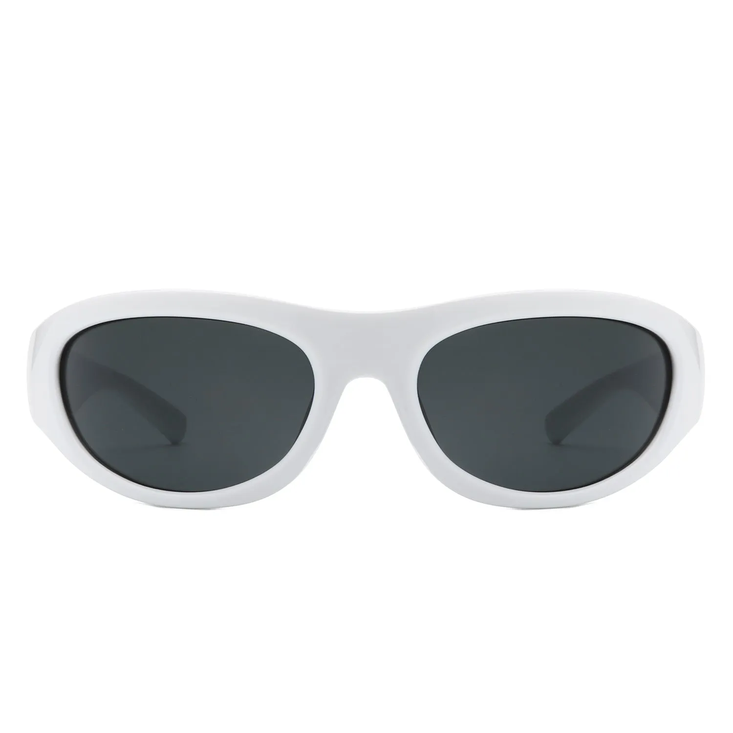 Kaelos - Rectangle Wrap Around Oval Sports Sunglasses