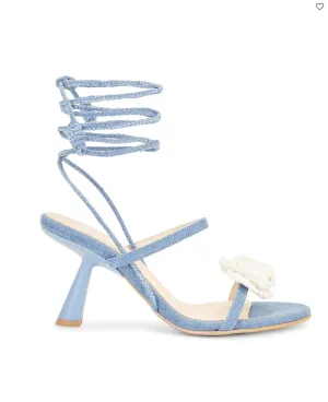 Kendra Bloom Denim Blue Sandals