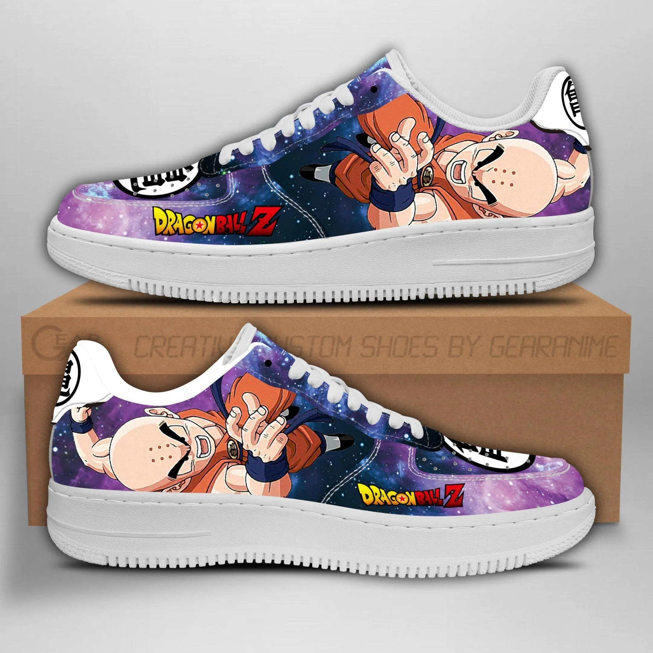 Krillin Air Sneakers Galaxy Custom Anime Dragon Ball Shoes