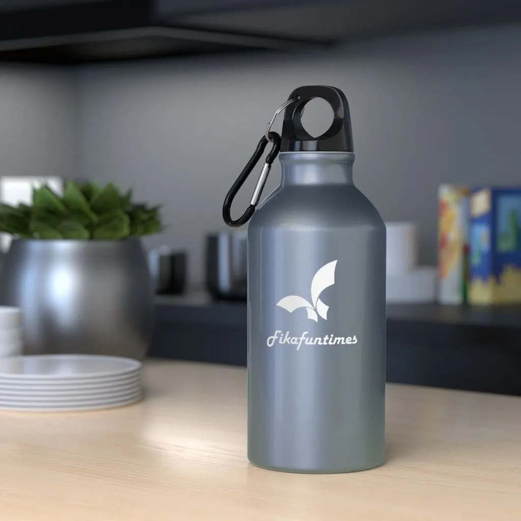 Lightweight Fikafuntimes Sports Bottle with Carabiner Hook