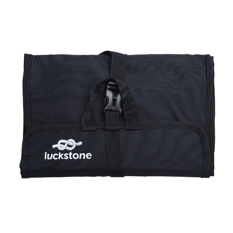 LUCKSTONE Outdoor Climbing Rope Hook Storage Bag Climbing Equipment Organizing Bag Tool Bag(Black)