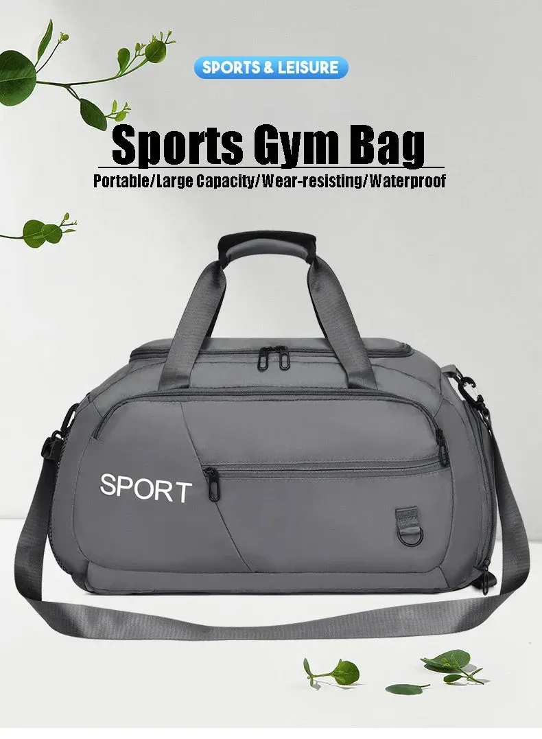 Luggage Bags For Women Handbag Oxford Men's Fitness Gym Shoulder Bag Waterproof Sports Travel Backpack With Shoes Compartment