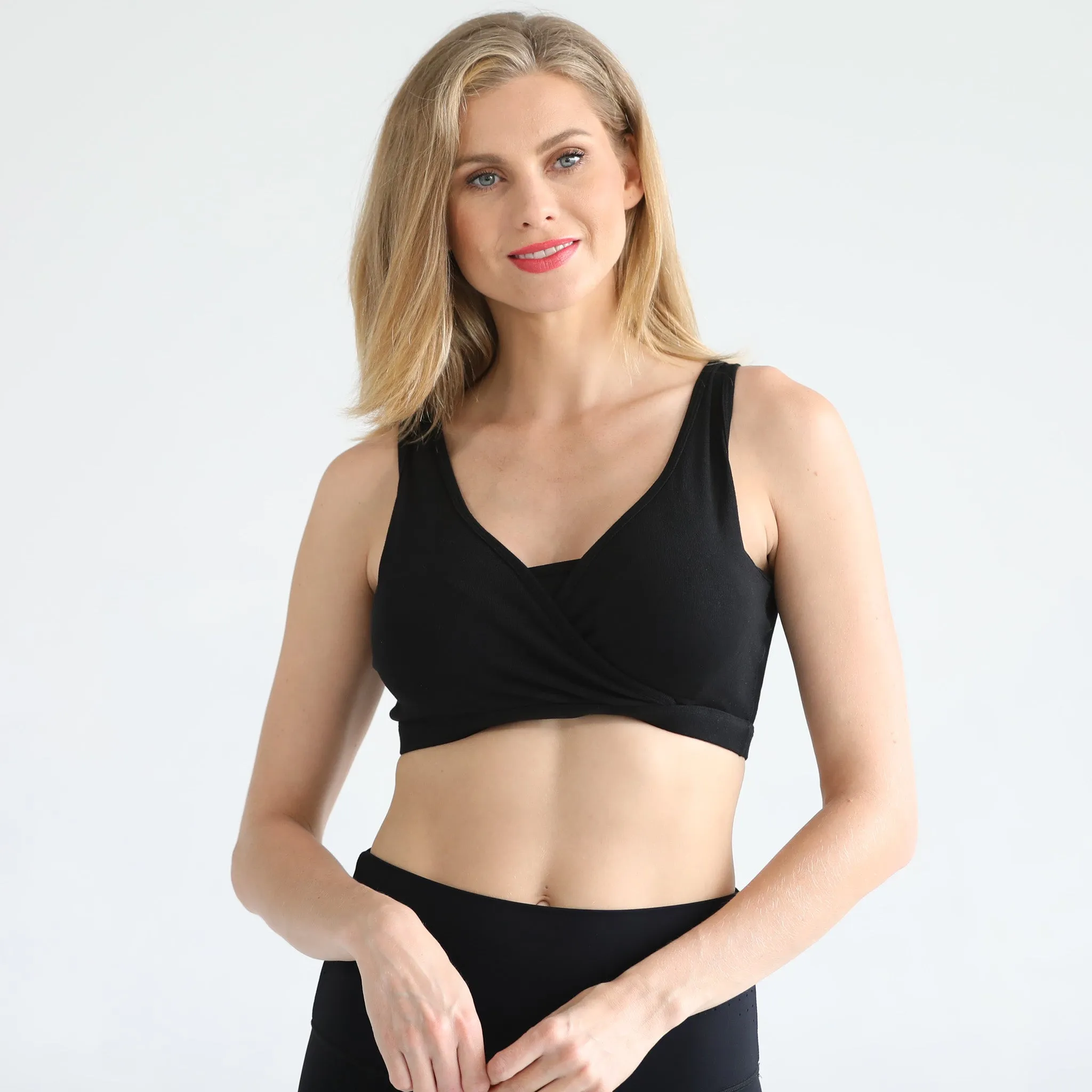 Luna Handsfree Pumping & Nursing Sleep Bralette (Noir)