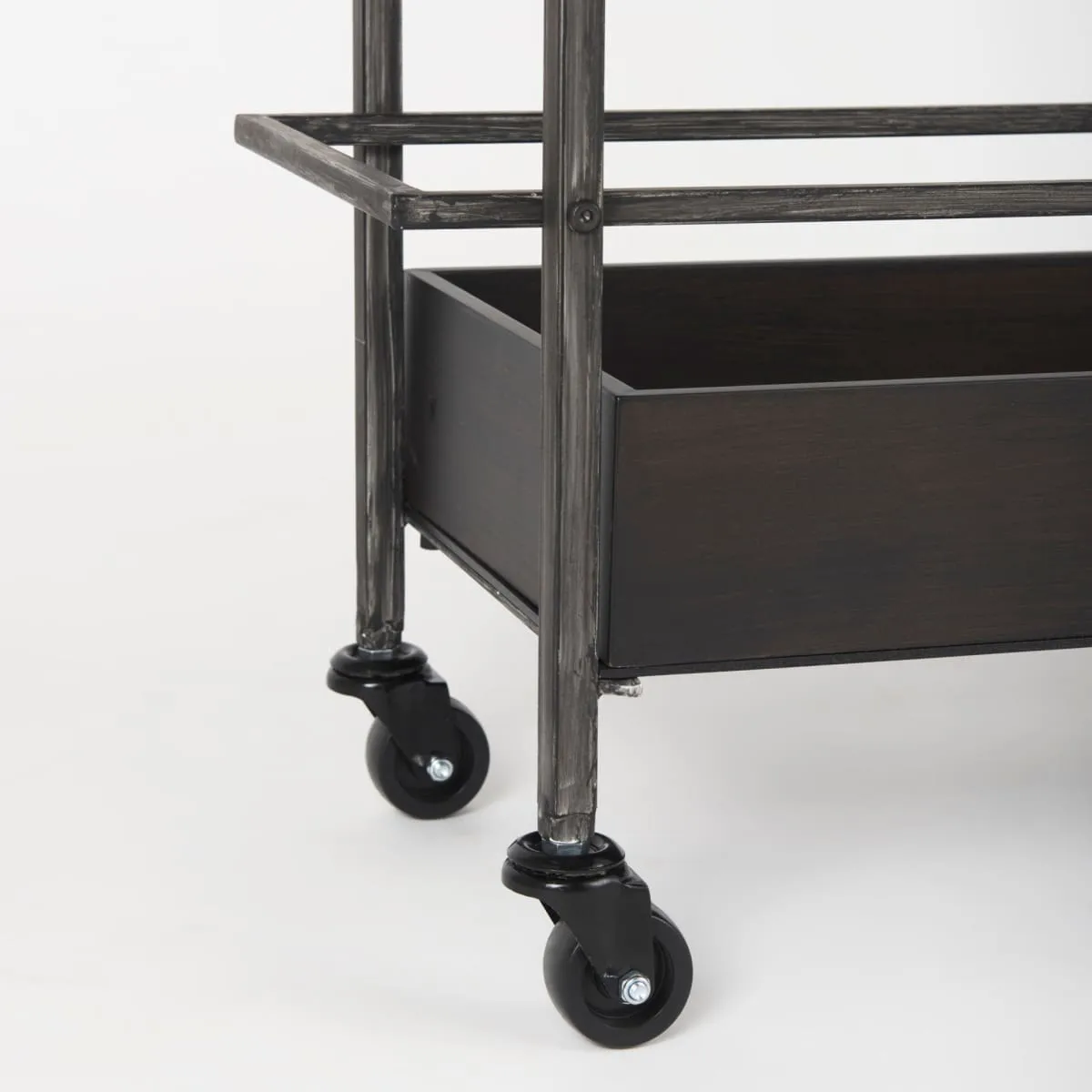 Masataka Bar Cart Gunmetal Gray | Metal