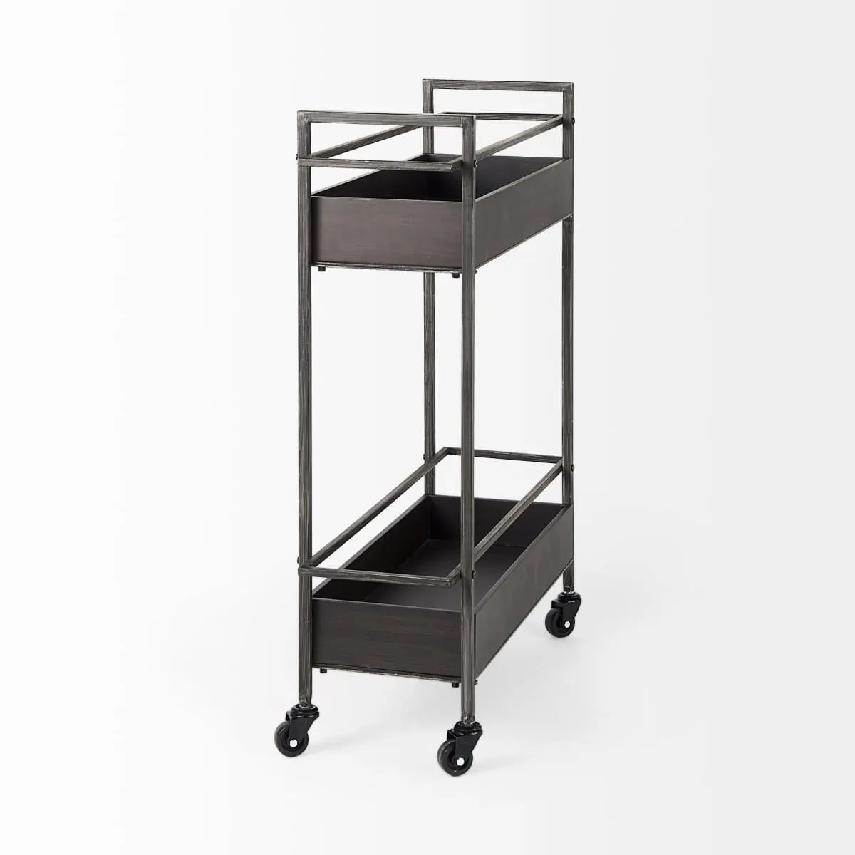 Masataka Bar Cart Gunmetal Gray | Metal