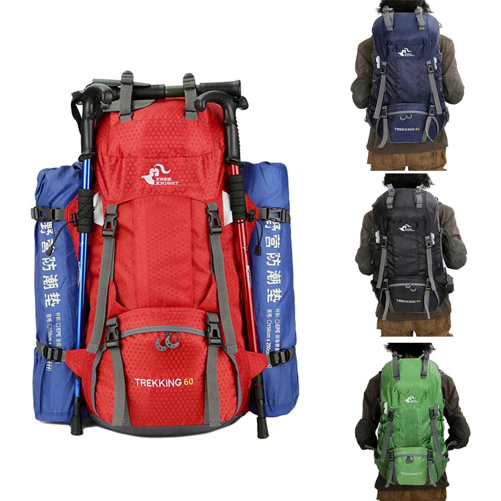 Massive 60L Climbing Hiking Backpack Waterproof - Outdoor Sports