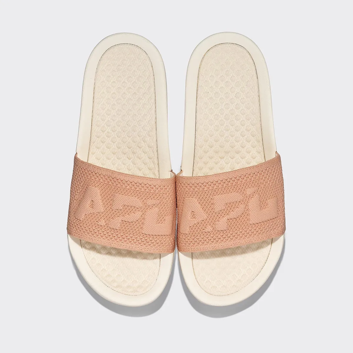 Men's Big Logo TechLoom Slide Ivory / Blush