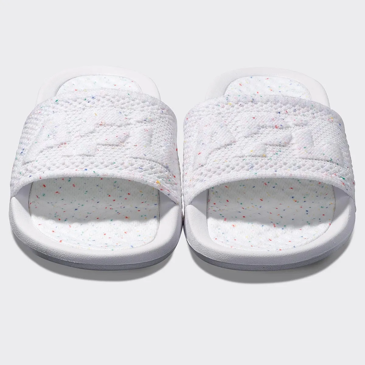 Men's Big Logo TechLoom Slide White / Confetti