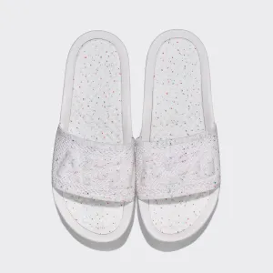 Men's Big Logo TechLoom Slide White / Confetti