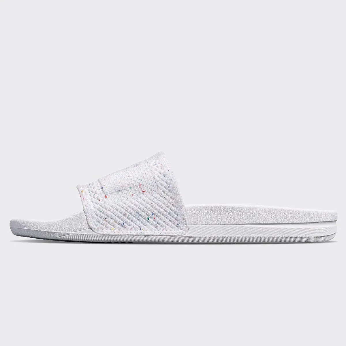 Men's Big Logo TechLoom Slide White / Confetti