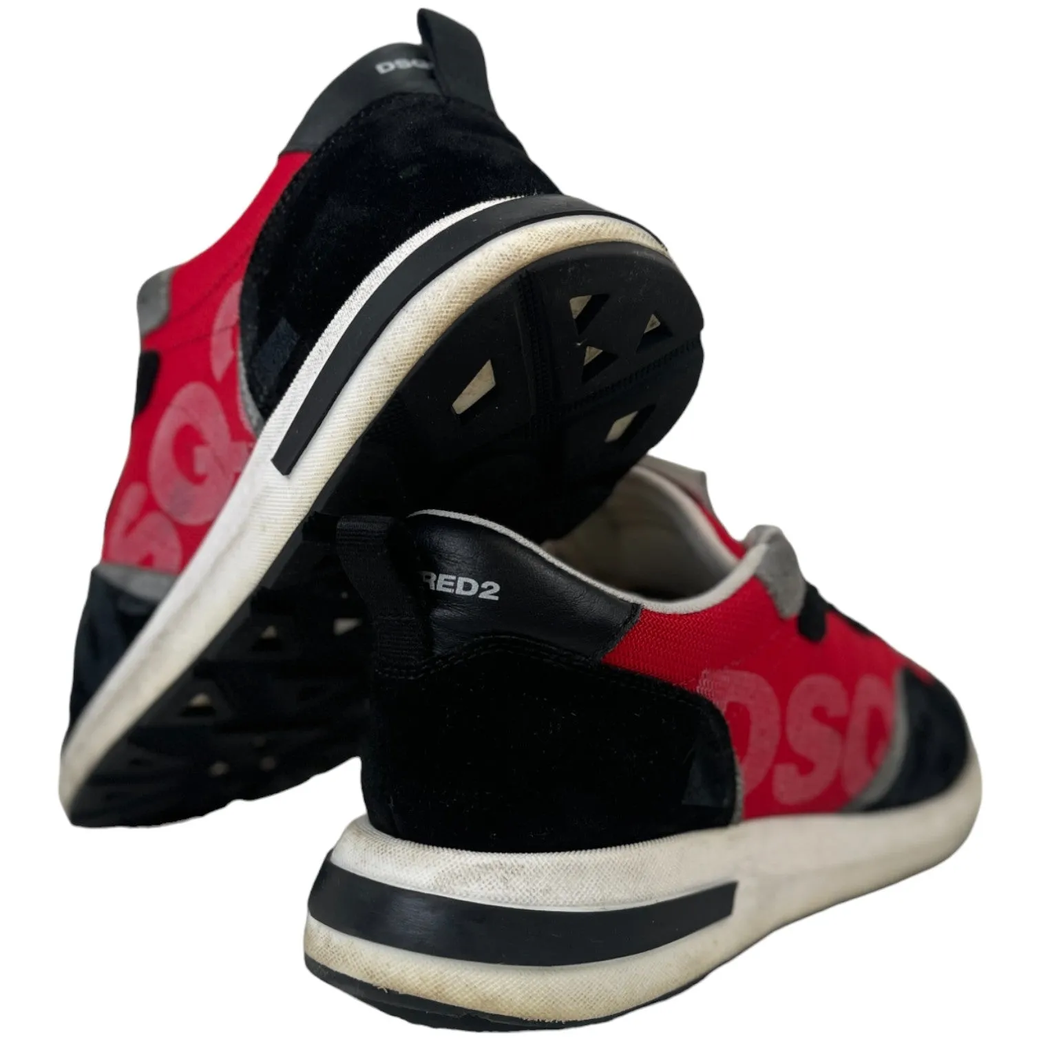 Men's Dsq Logo Low Trainers Red Size EU 40.5 / UK 6.5