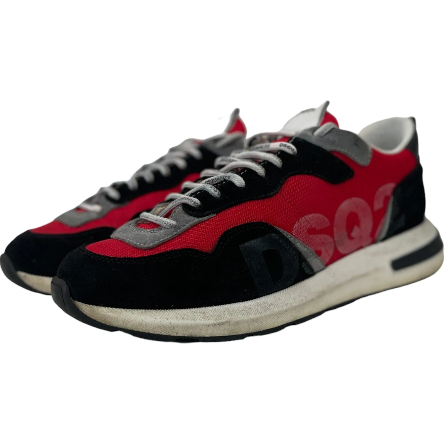 Men's Dsq Logo Low Trainers Red Size EU 40.5 / UK 6.5