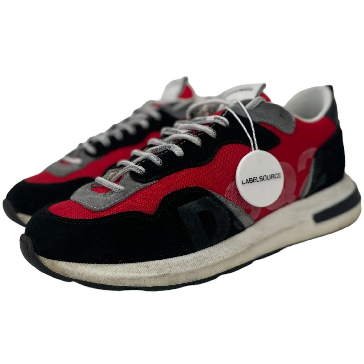 Men's Dsq Logo Low Trainers Red Size EU 40.5 / UK 6.5