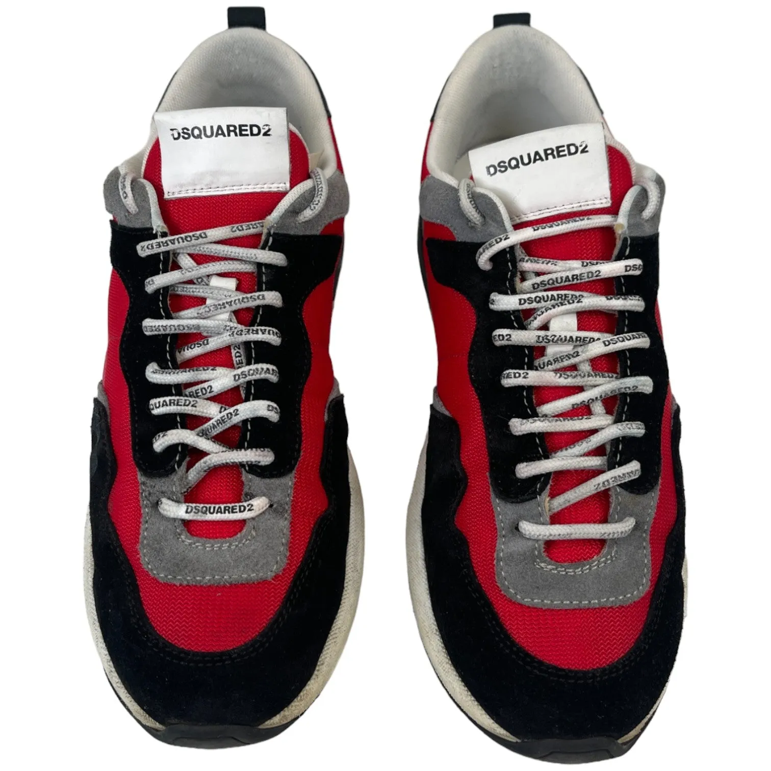 Men's Dsq Logo Low Trainers Red Size EU 40.5 / UK 6.5