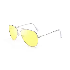 Ms Dazzle Colour UV400 Stylish Polarized Sunglasses(Transparent Yellow)