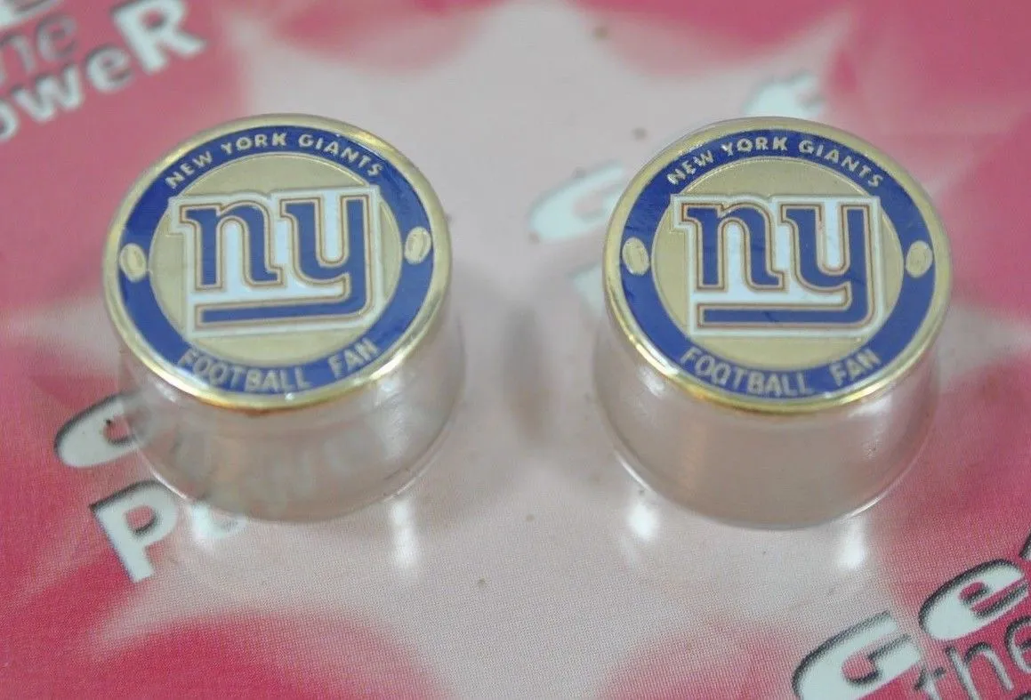 New York Giants Halo Sports Inc. Womens Power Pin Circular Stud Earrings