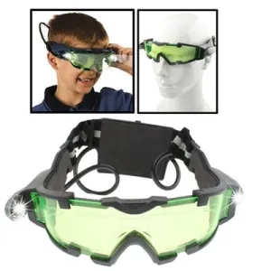 Night Vision Goggles with Flip-out Blue LED Lights