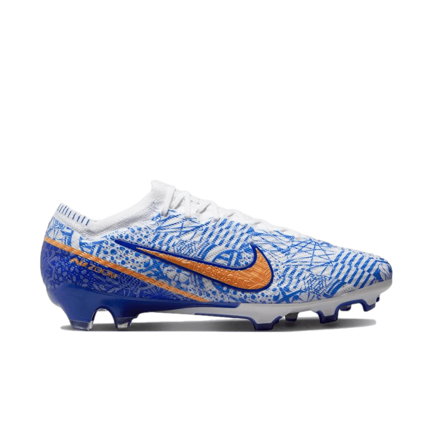 (NIKE-DQ5299-182) Nike Zoom Mercurial Vapor 15 Elite CR7 Firm Ground Cleats [WHITE/METALLIC COPPER-CONCORD] (Launch 11/3/22)