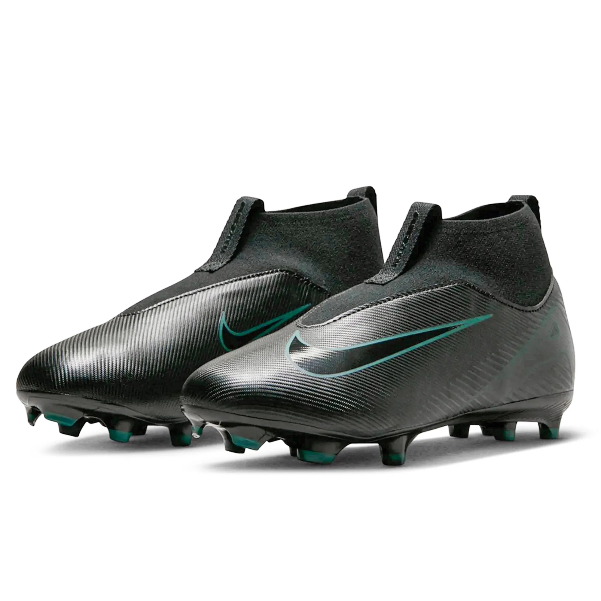 Nike Jr. Zoom Superfly 10 Academy FG/MG Soccer Cleats (Black/Black-Deep Jungle)