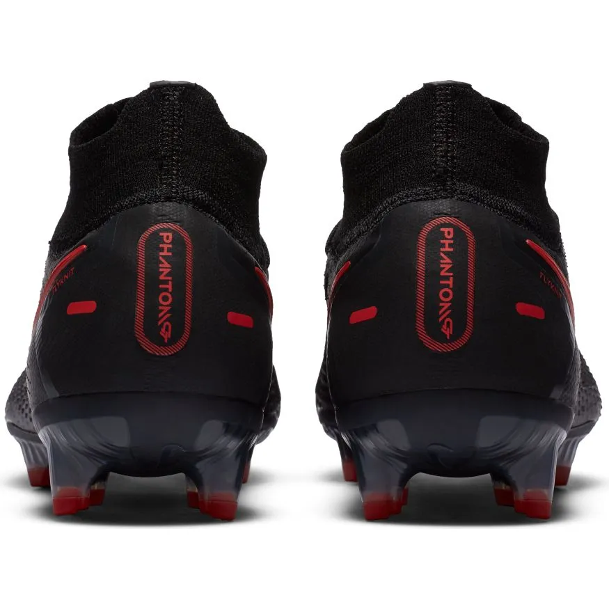 Nike Phantom GT Elite Dynamic Fit FG-BLACK/CHILE RED-DK SMOKE GREY