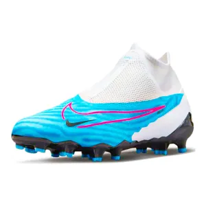 Nike Phantom GX PRO DF Firm Ground Soccer Cleats (Baltic Blue/Pink Blast)